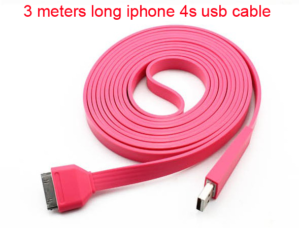 3 Meters Long Iphone 4s Usb Cable,iphone 4 Usb Cable,iphone Cable